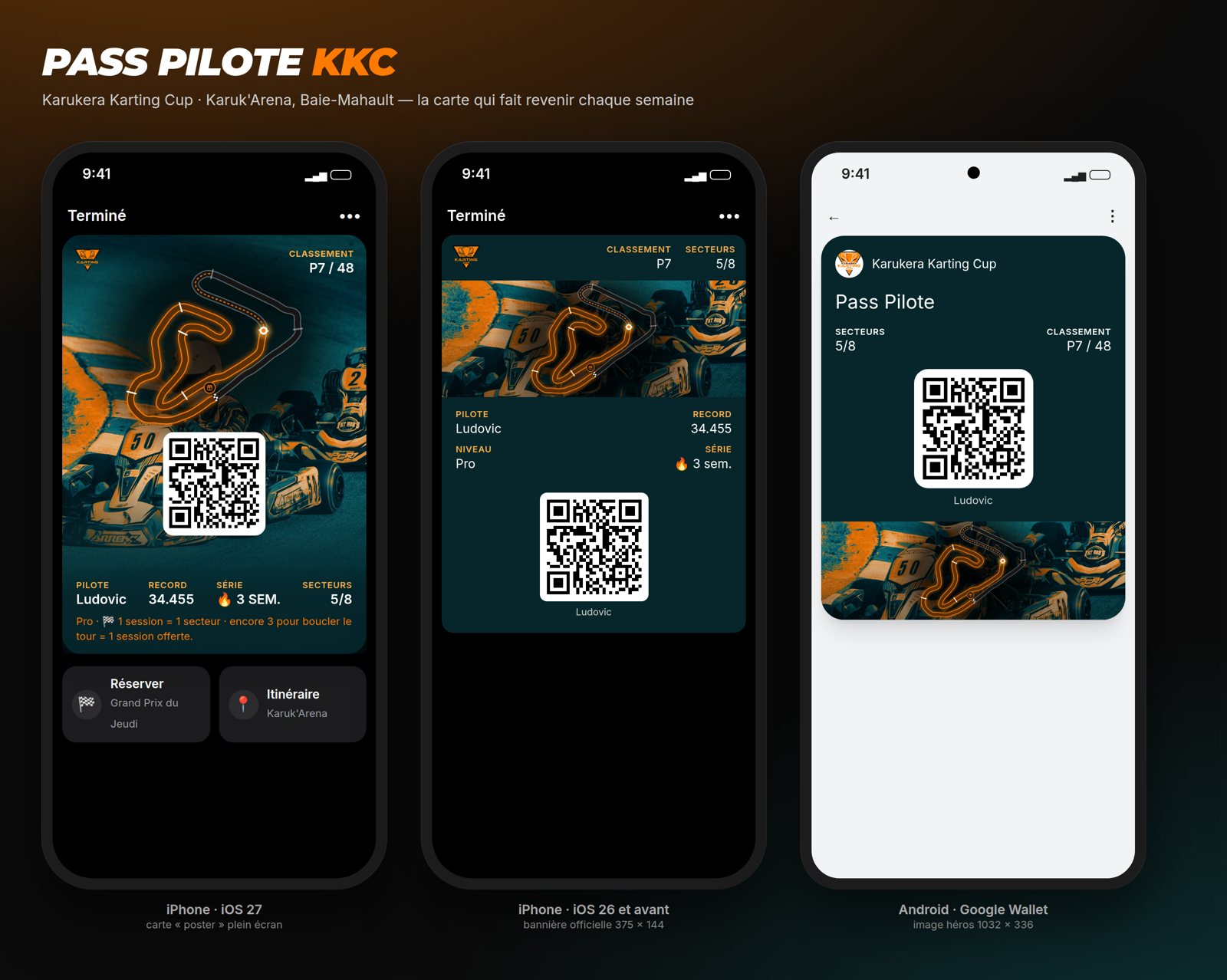 Exemple : la carte Pass Pilote sur iPhone et Android